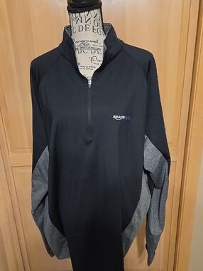 Amazon Logistics - Sport-Tek Men’s Half-Zip Pullover - Black & Gray - Peak 2017